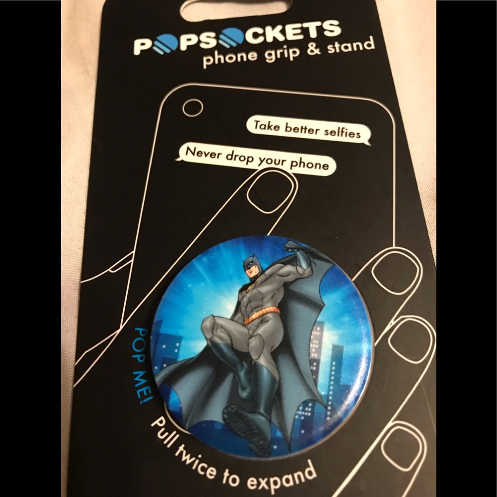 ⭐️ Batman POP Sockets cell phone grip & stand⭐️NWT